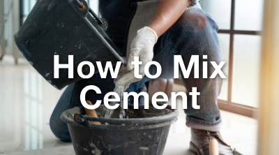 How to Mix Cement. 