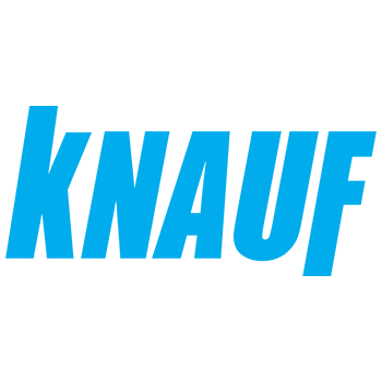 Knauf logo on a white background 