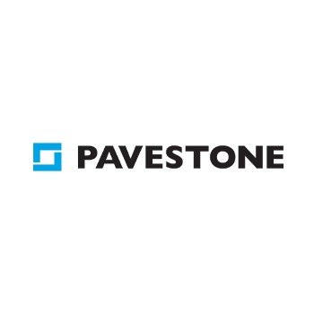 Pavestone logo on a white background 